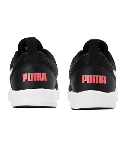 Puma Womens Meteor NU WN's Black-Quarry-Paradise Pink Running Shoe - 3UK (19336009)