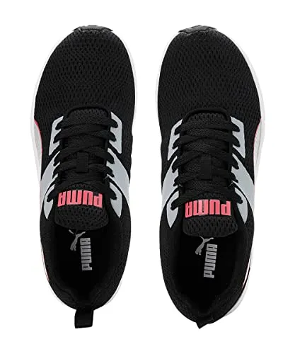 Puma Womens Meteor NU WN's Black-Quarry-Paradise Pink Running Shoe - 3UK (19336009)