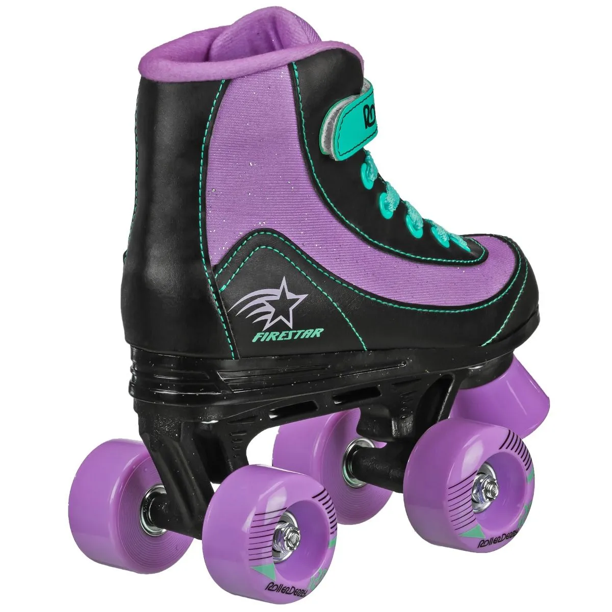 RDS Firestar Skate Girls Purple Black Mint Roller Skates