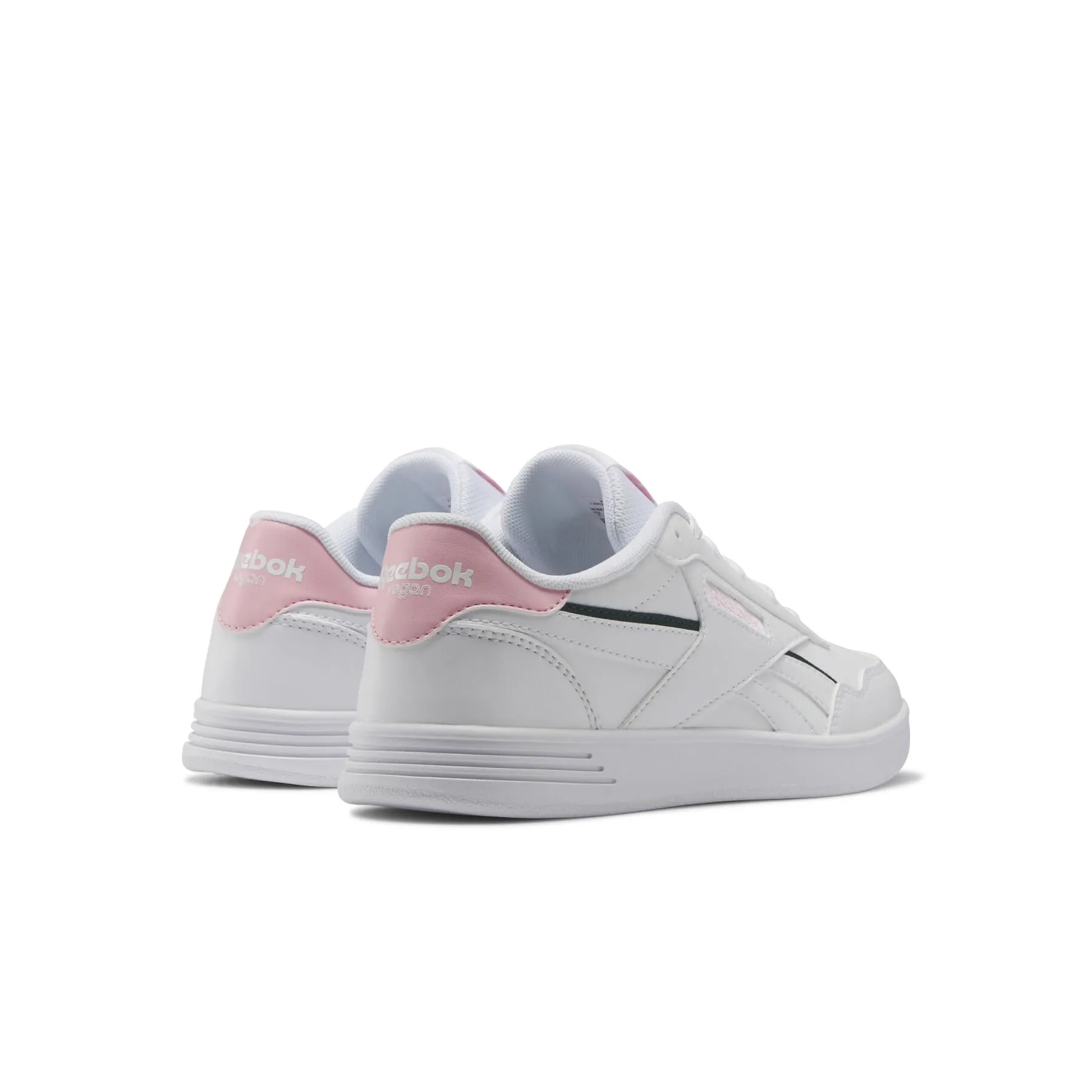 Reebok Court Advance Vegan (Ftw White   Pink   Green)