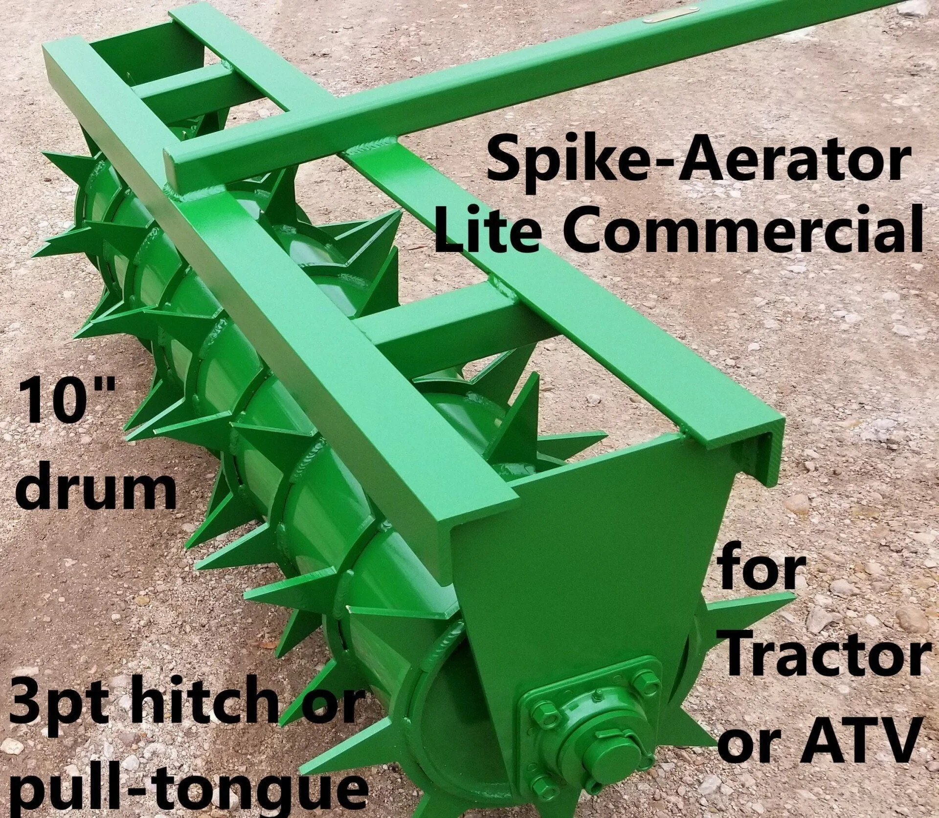 Ripping It Outdoors 5ft. Spike Aerator with 3 Point Hitch or Pull Tongue with 3/8 Thick Spikes