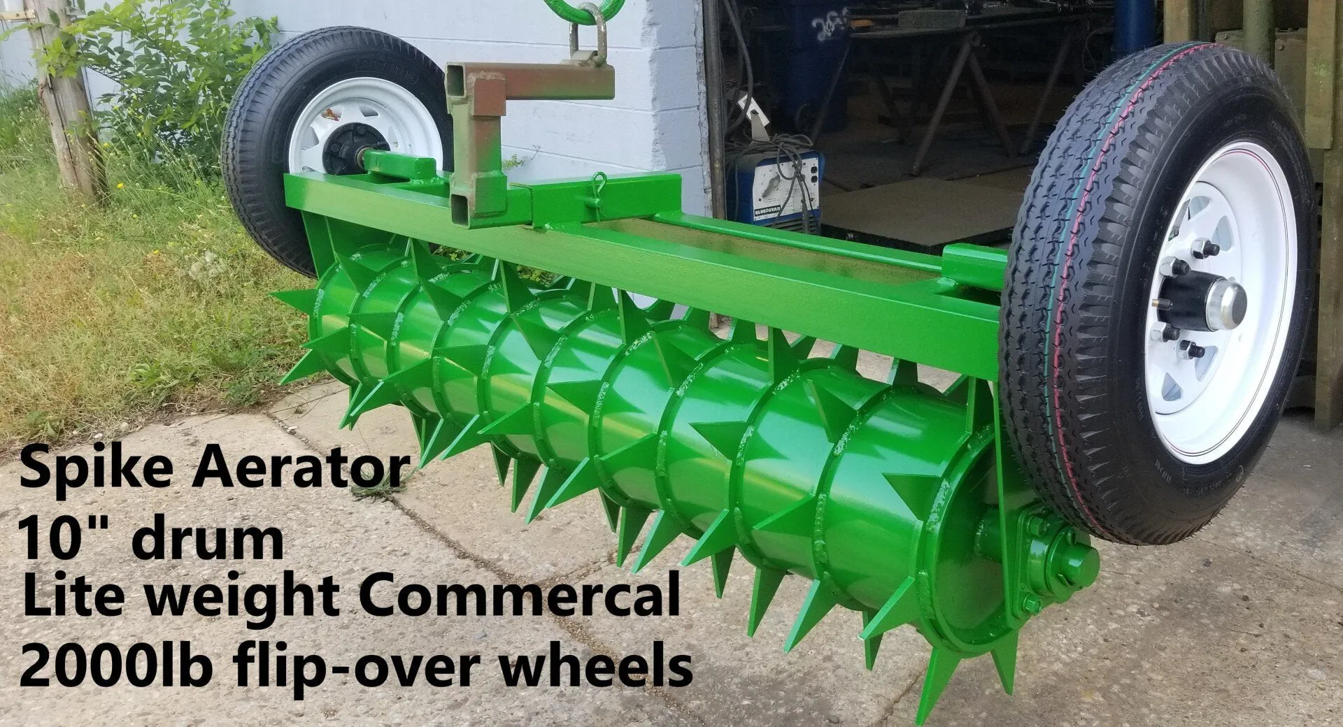 Ripping It Outdoors 5ft. Spike Aerator with 3 Point Hitch or Pull Tongue with 3/8 Thick Spikes