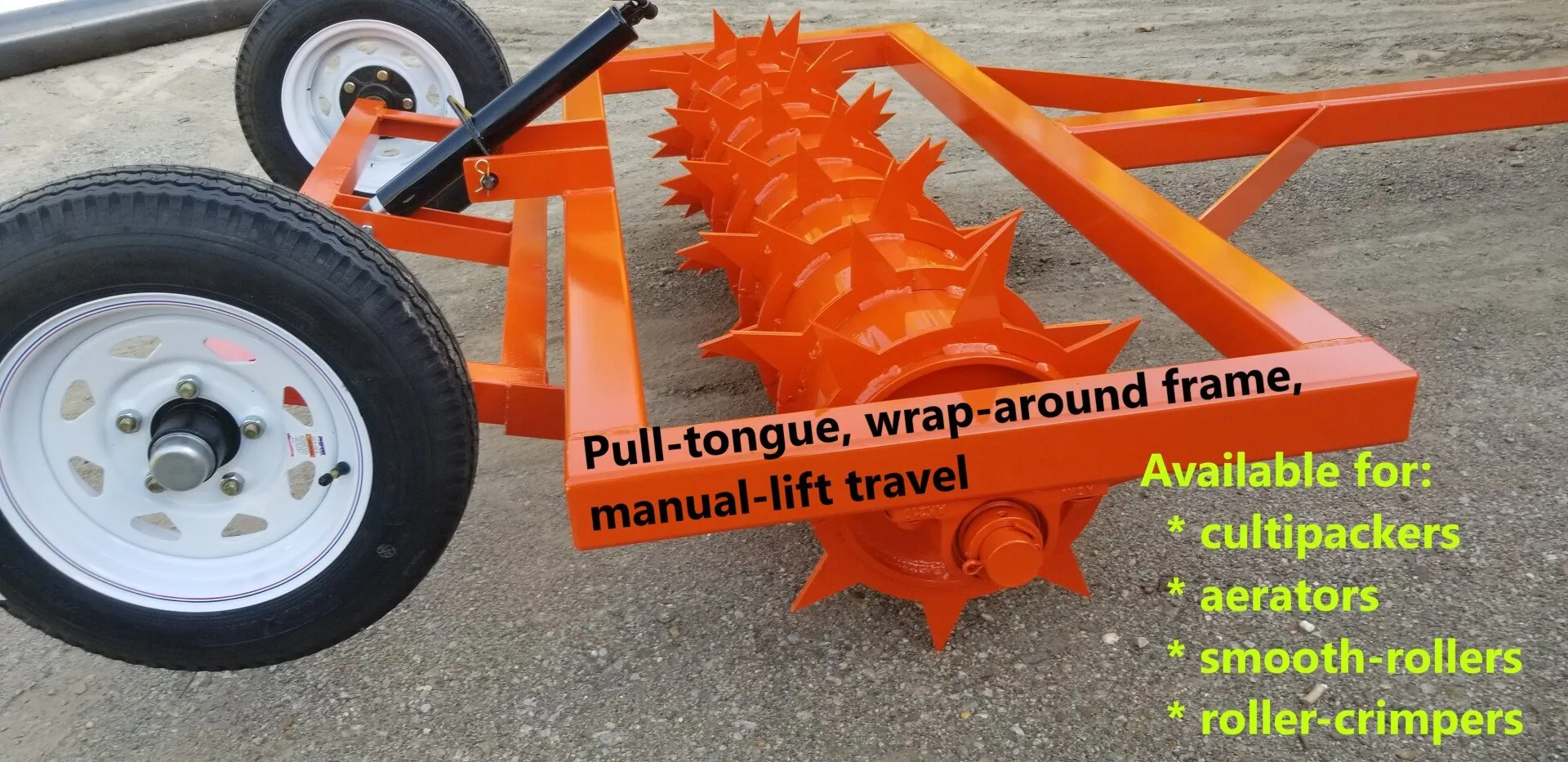 Ripping It Outdoors 5ft. Spike Aerator with 3 Point Hitch or Pull Tongue with 3/8 Thick Spikes