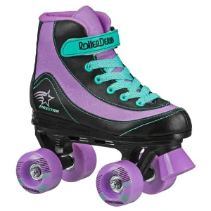 Roller Derby Firestar Purple/Black/Mint Skates Size 2