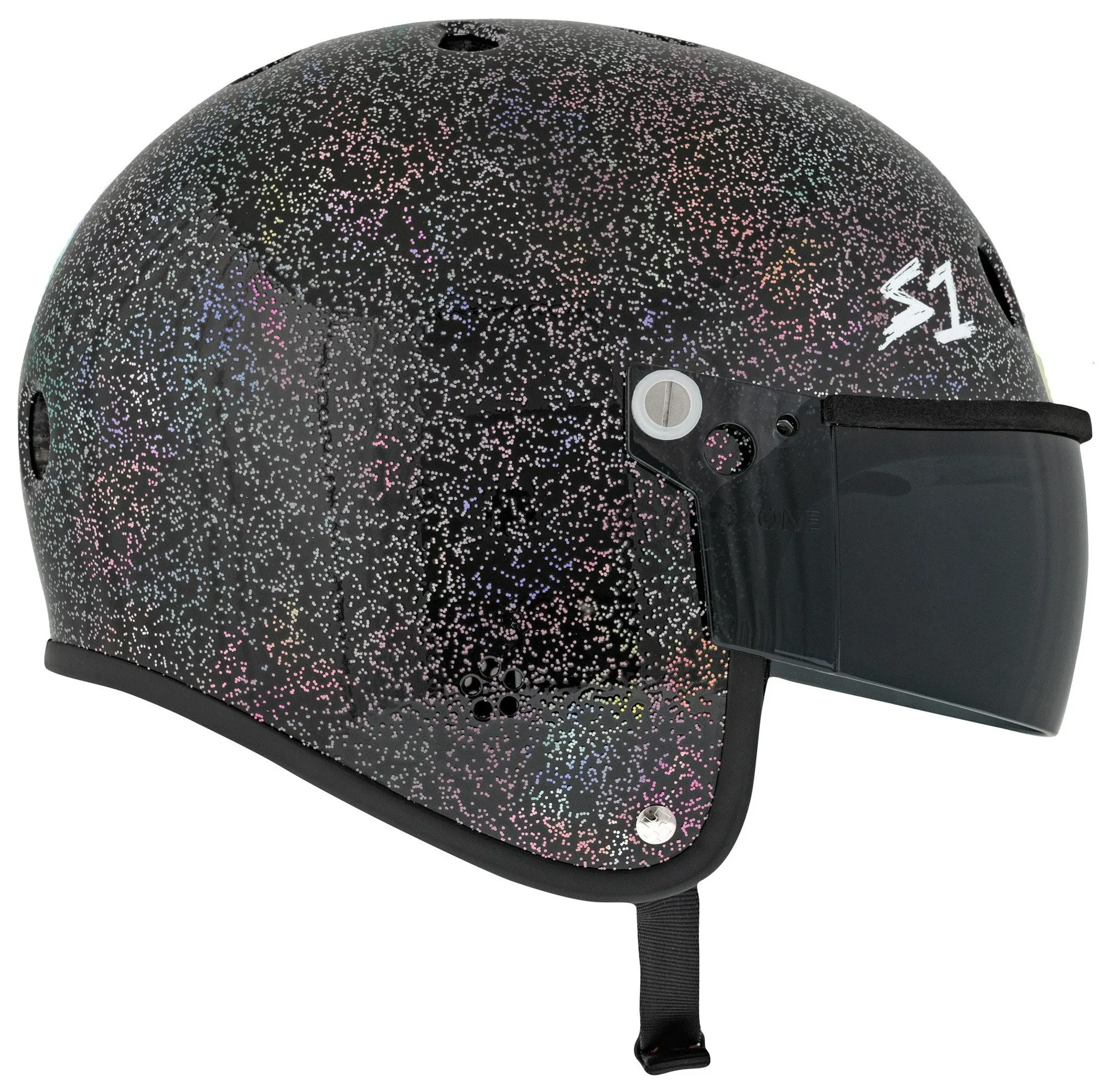 S-One E-Bike Helmet Retro Lifer Black Gloss Glitter