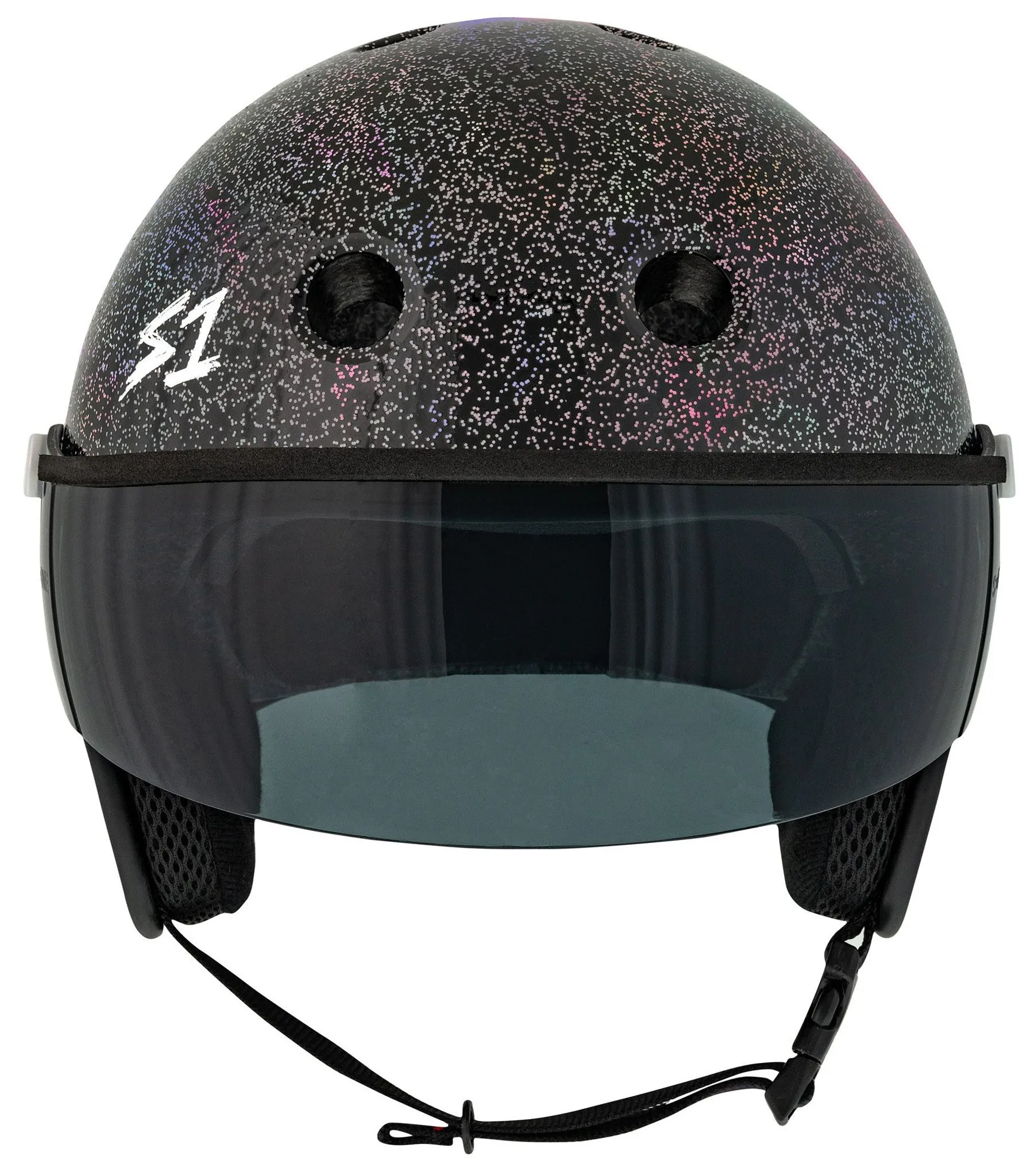 S-One E-Bike Helmet Retro Lifer Black Gloss Glitter