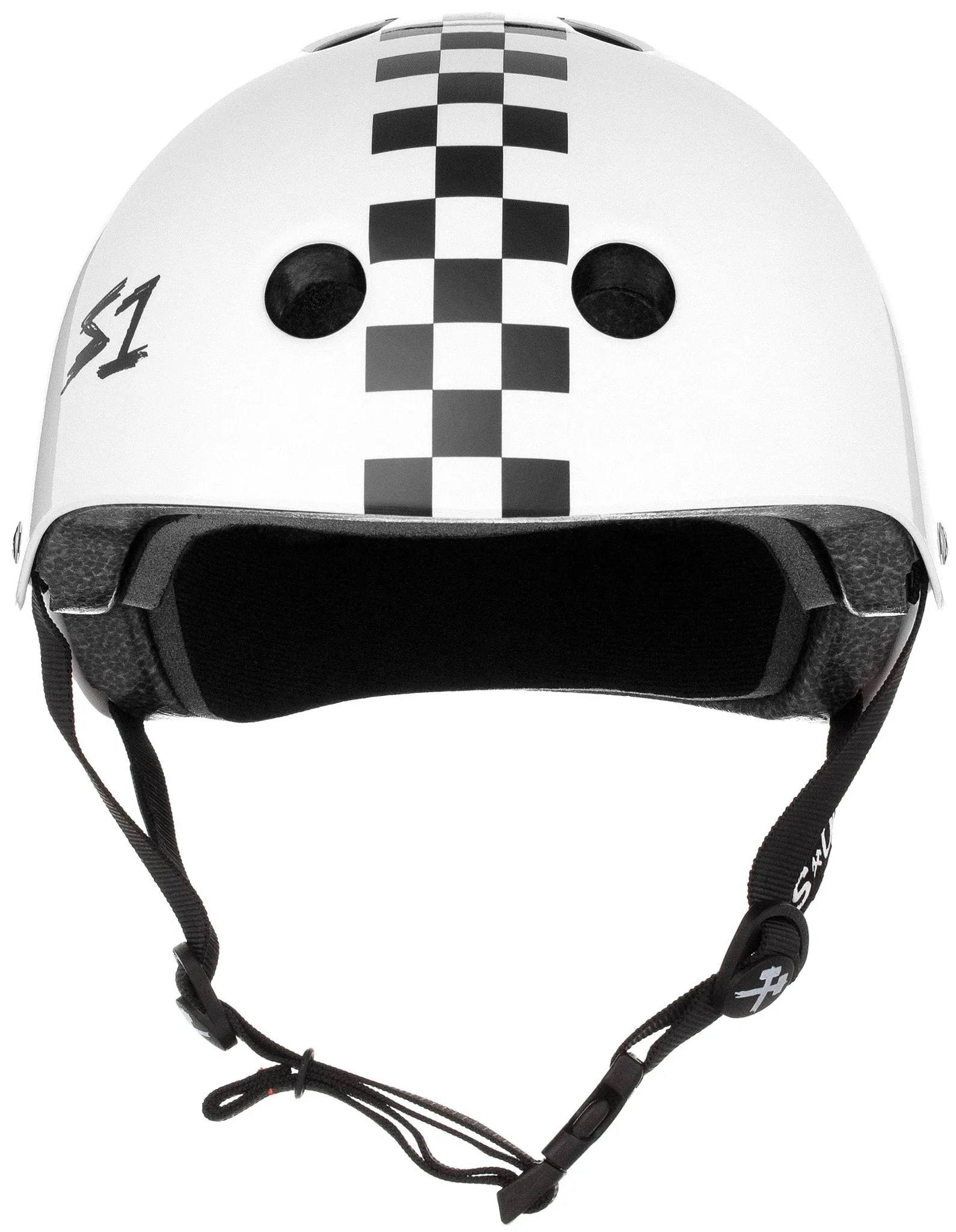 S1 Lifer Helmet - White Gloss/Checkers