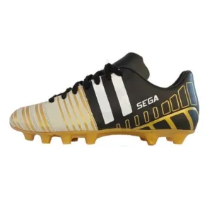 Sega Super Leather Football Shoes (Black/Yellow)