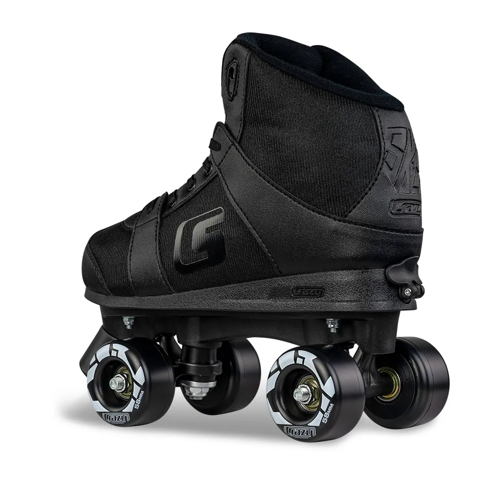 SK8 Black - Size Adjustable Hi-Top Roller Skates