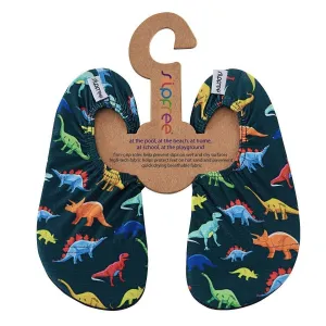 Slipfree Dino Non Slip Shoes for Beach Pool Home Navy Multi