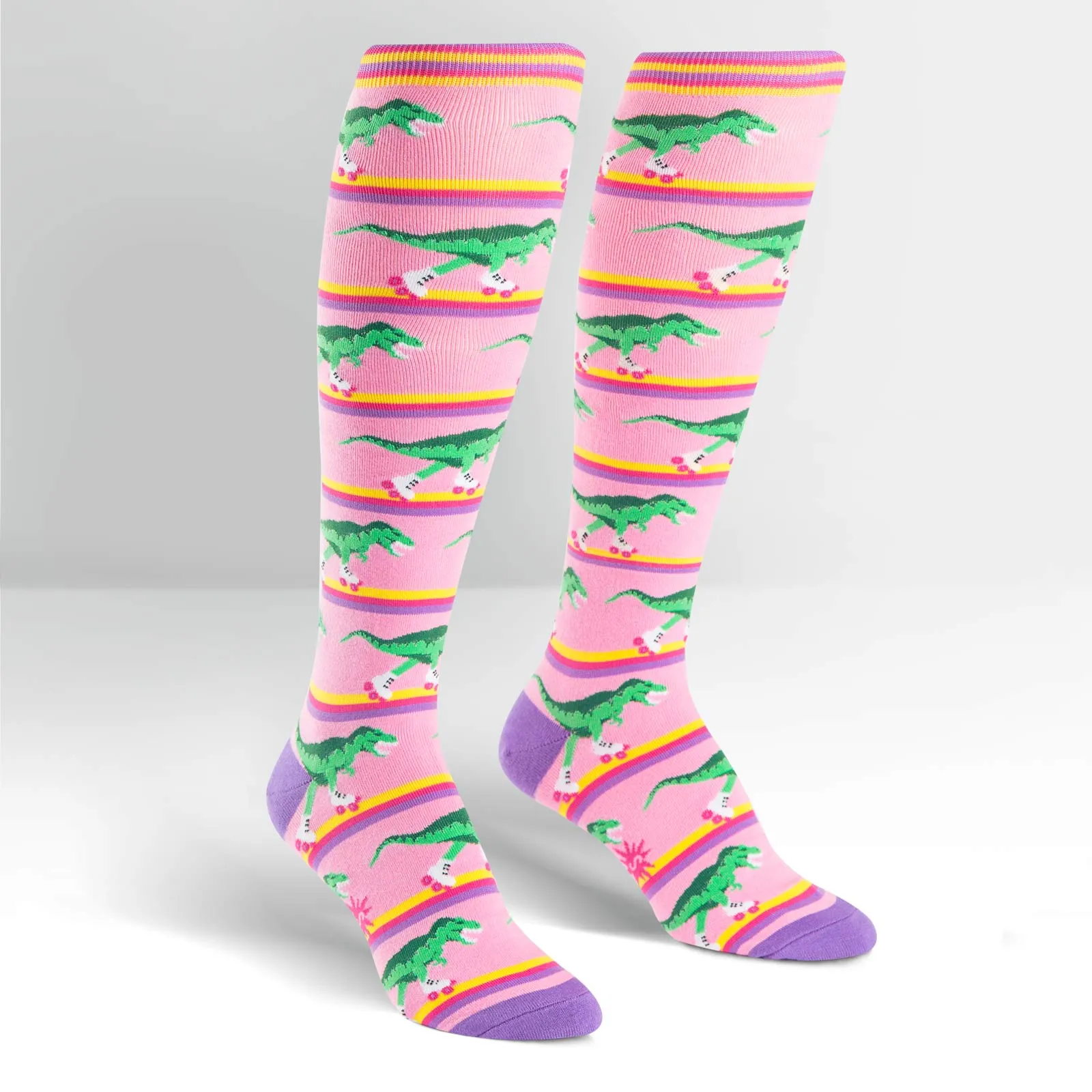 Sock It To Me Women's Knee High Socks - Rawr-ler Rink