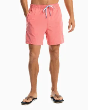 Southern Tide Men's Solid Swim Trunk / Rouge Red