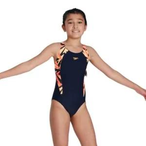 Speedo Girls Hyperboom Splice One Piece - Navy