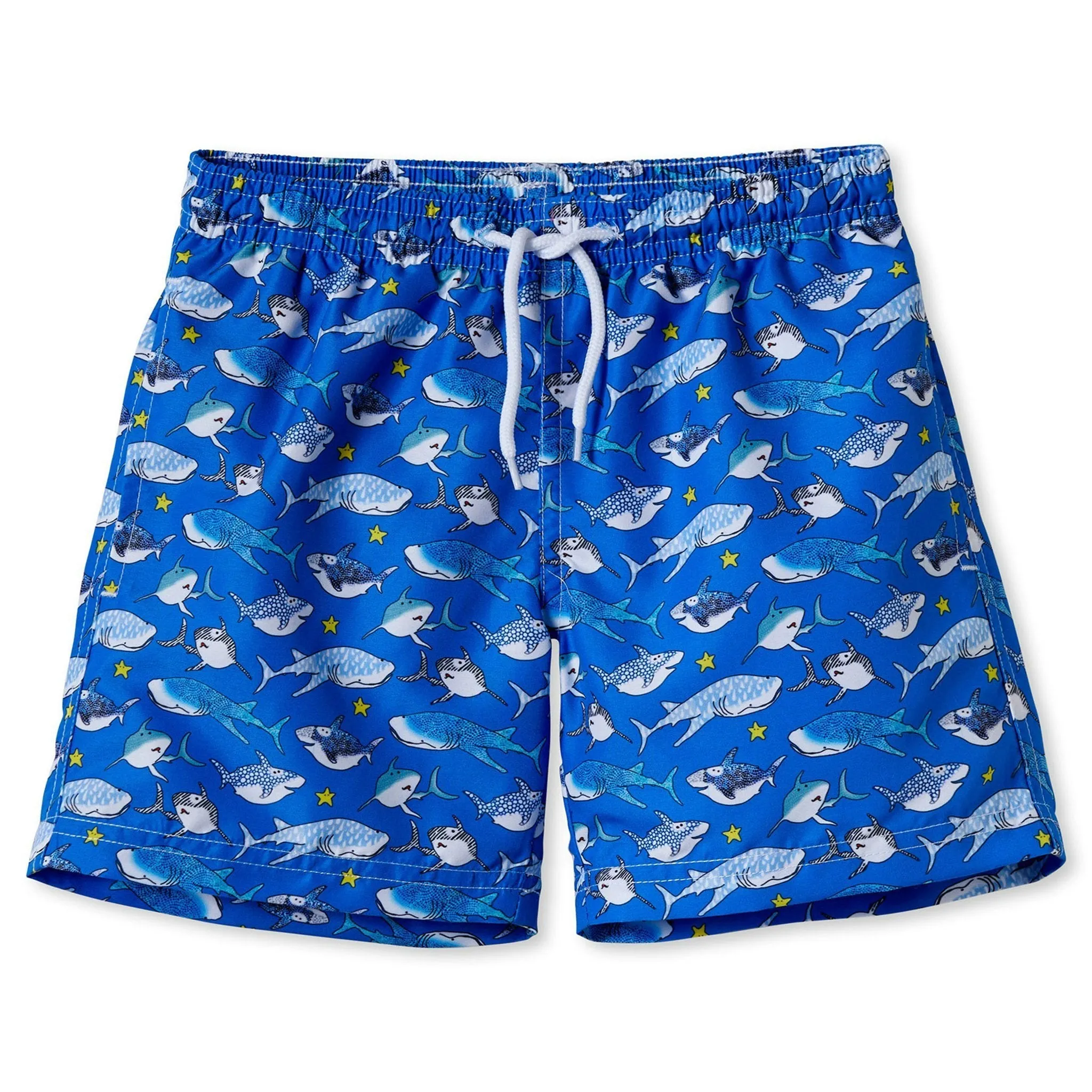 Stella Cove Boys Blue Shark Swim Trunks