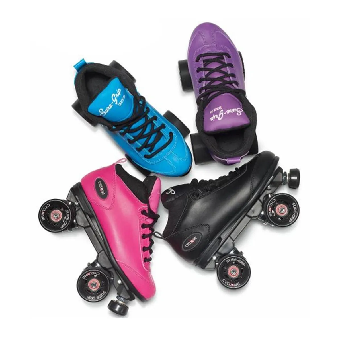 Sure-Grip Cyclone Blue Roller Skates