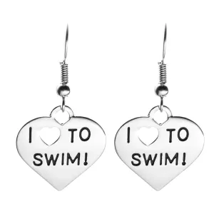 Swim Earrings - Love to Swim