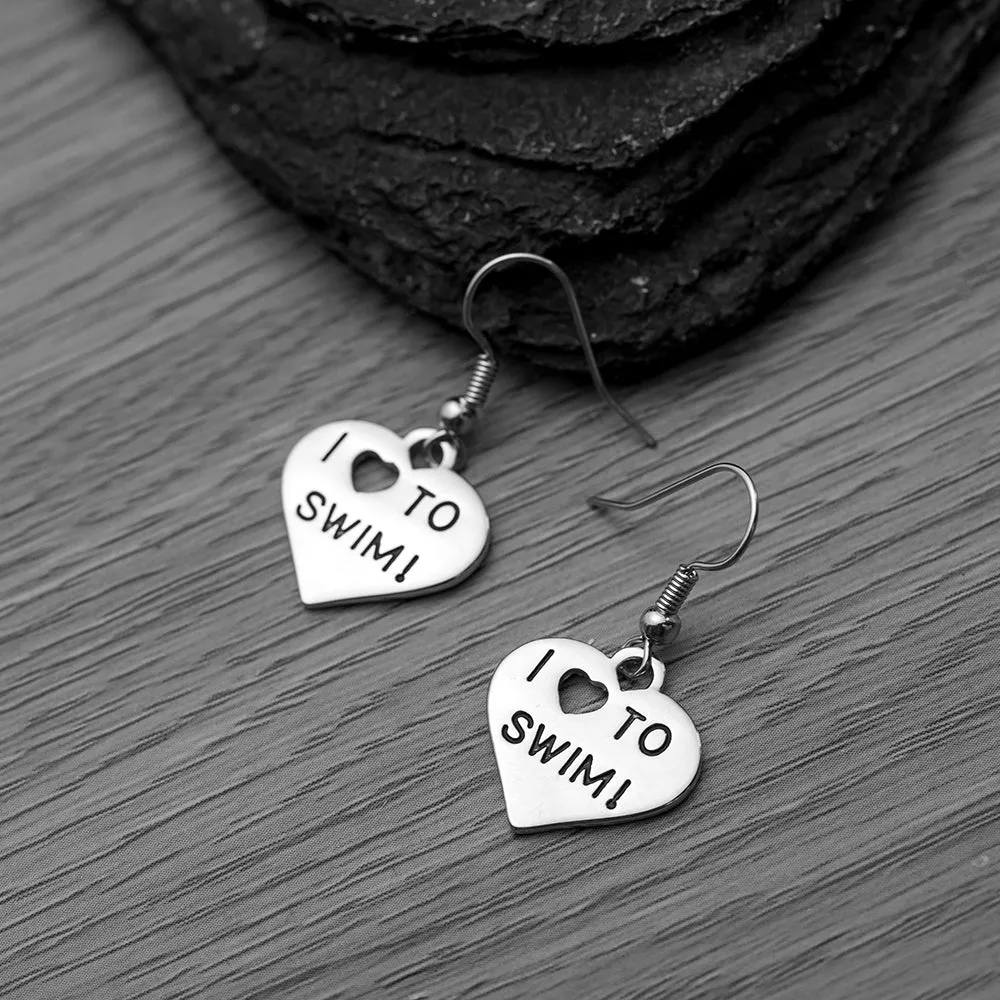 Swim Earrings - Love to Swim