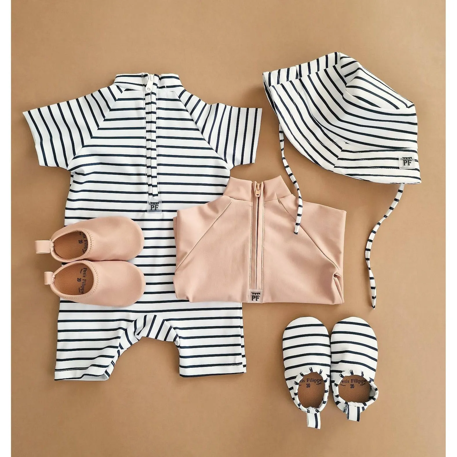 Swim Shoes - UPF50  - Breton Stripes