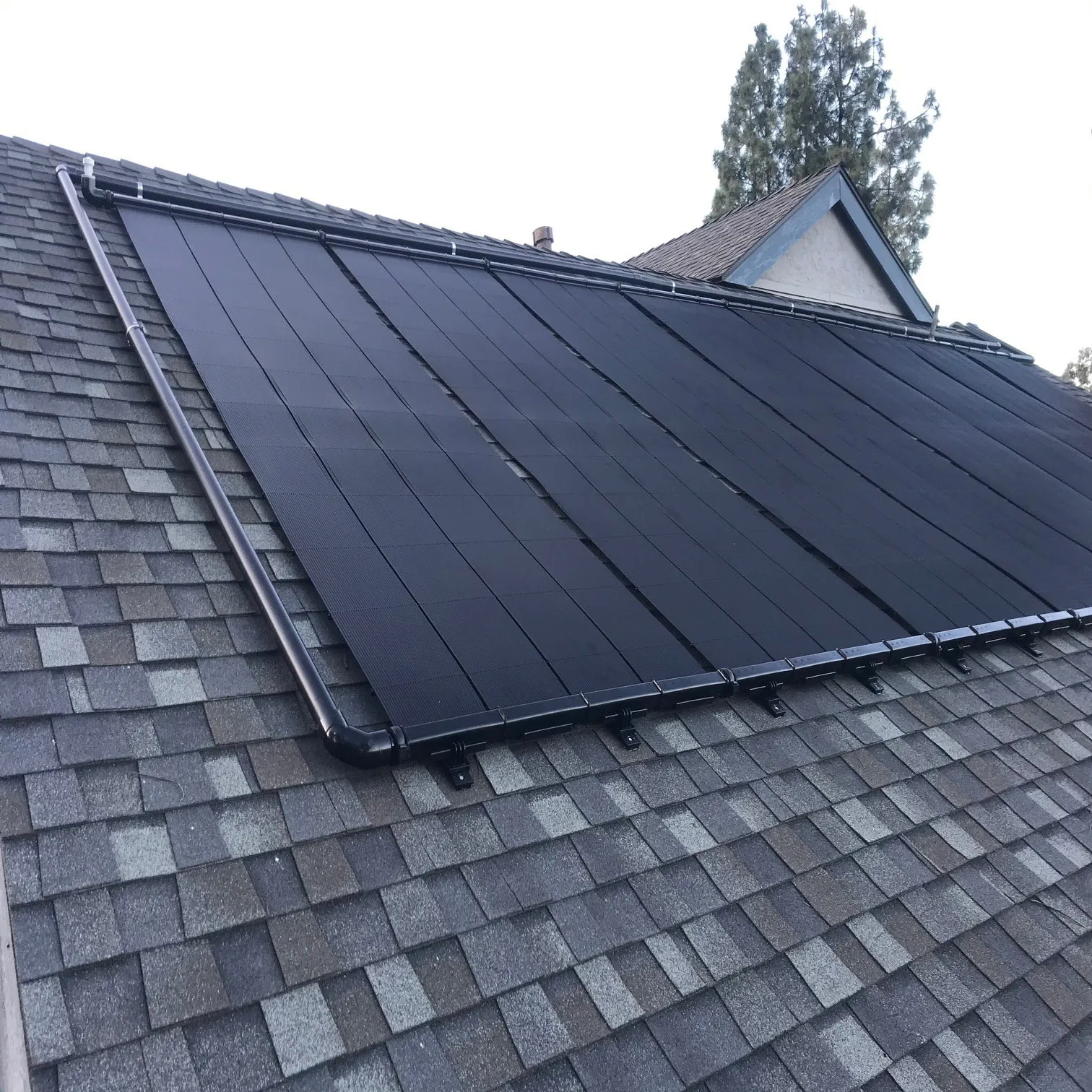 SwimJoy Industrial Grade DIY Solar Pool Heater Kit - Advanced High-Wind Mounting System - Lifetime Ltd. Warranty