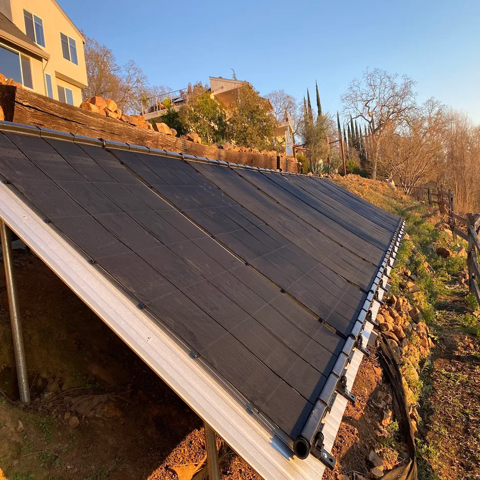 SwimJoy Industrial Grade DIY Solar Pool Heater Kit - Advanced High-Wind Mounting System - Lifetime Ltd. Warranty