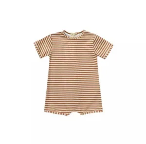 Swimwear/ Unisex Swimwear- Two Tone Stripes Print