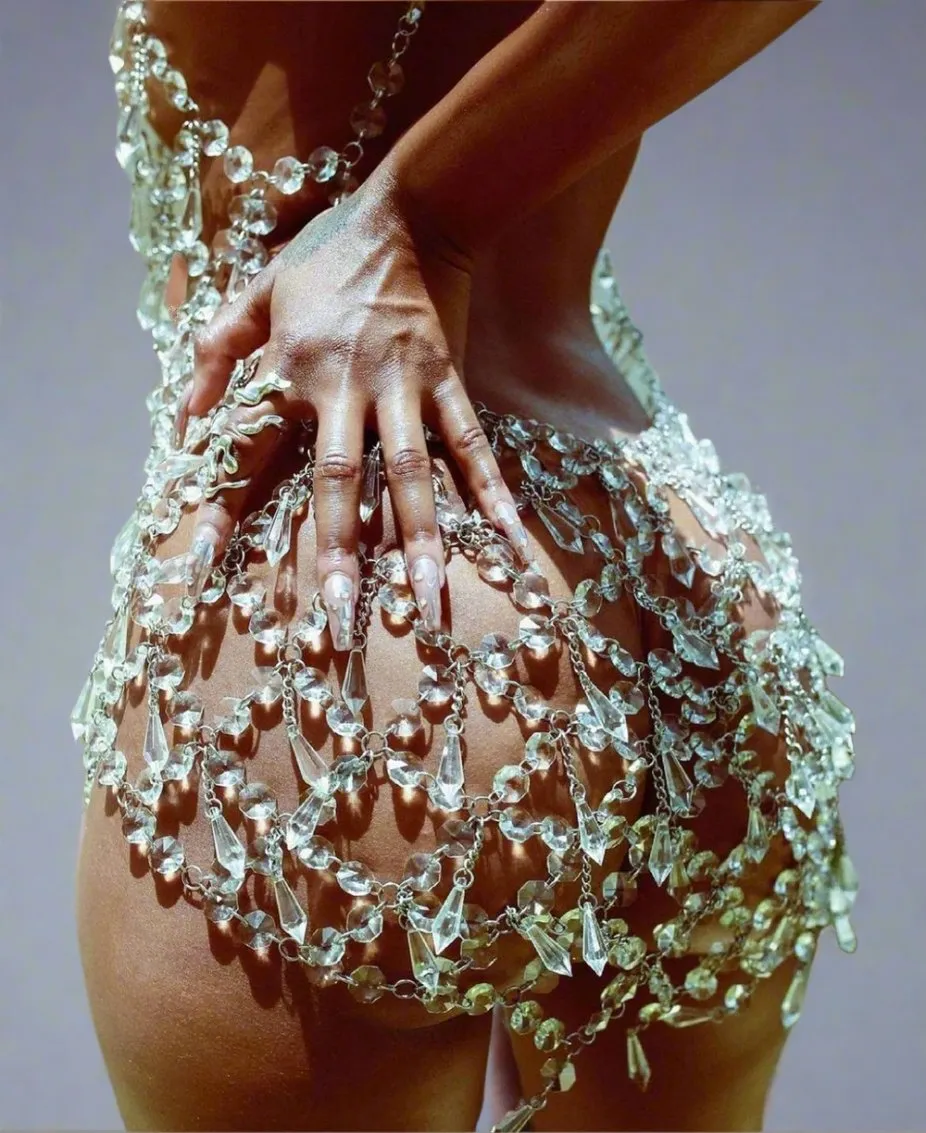 Tear Drop Chandelier Chain Dress(Ready to Ship)