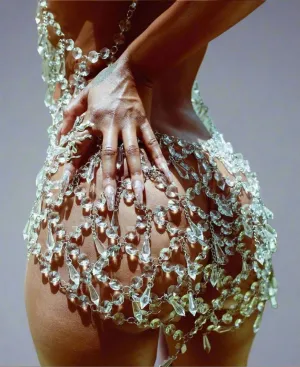 Tear Drop Chandelier Chain Dress(Ready to Ship)
