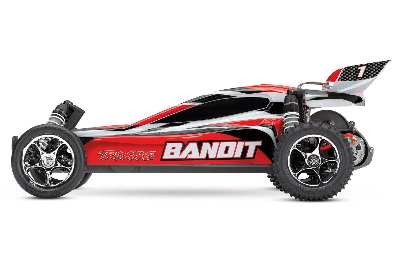 Traxxas 24054-4-RED Bandit 1/10 Scale Off-Road Buggy Red