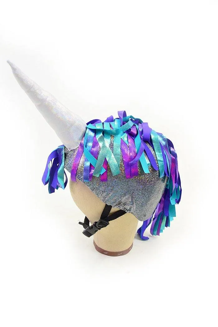 Unicorn Roller Skate and Helmet Cover Set with Tail Sash
