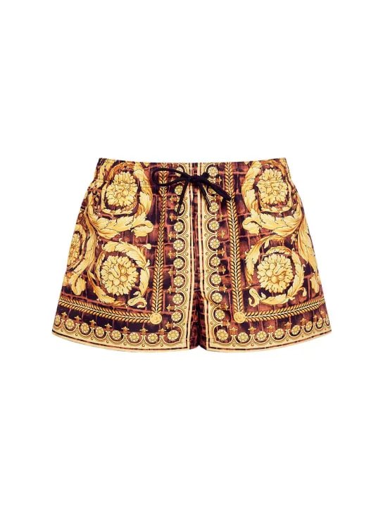 Versace   Cocco Barocco printed nylon swim shorts 
