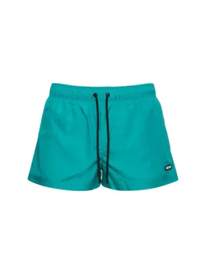 Versace   Ghost logo printed nylon swim shorts 