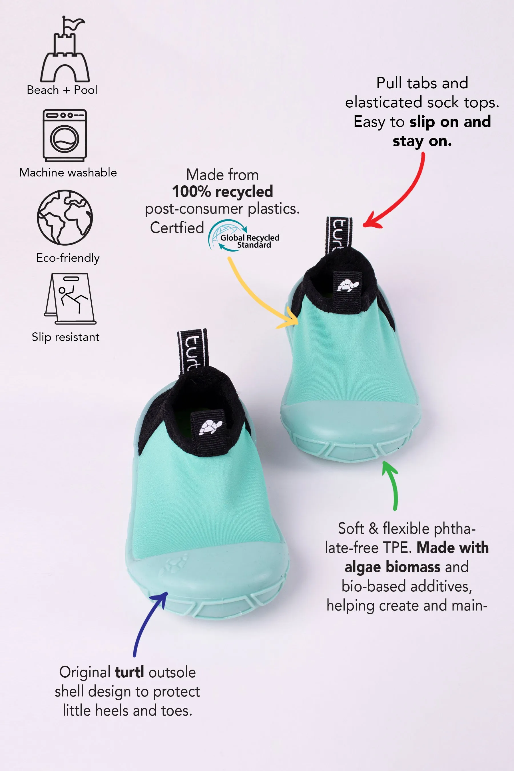 Water Shoes in Aqua