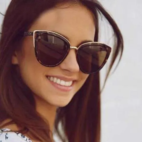 Women's Vintage Cat Eye Retro Sunglasses with Gradient UV400 Lens